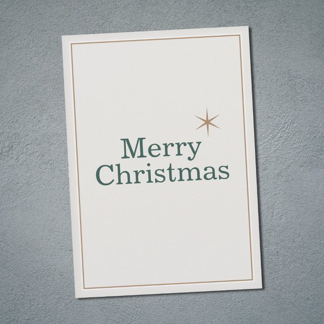 Clean & Minimalist Merry Christmas Holiday Card (Clean & Minimalist Merry Christmas Holiday Card)