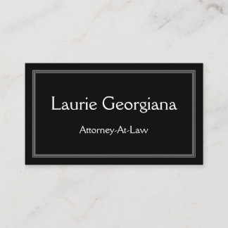 Clean & Modern Attorney-At-Law Business Card