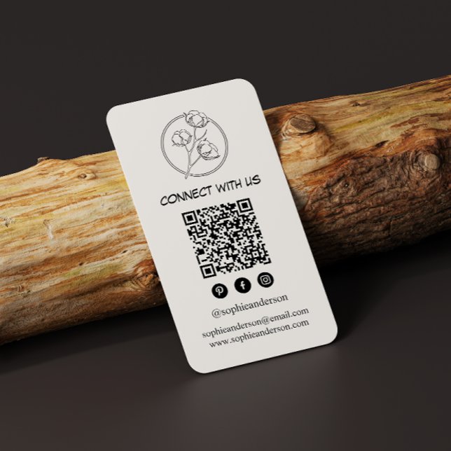 Clean Modern Branding with QR Code Business Card (Creator Uploaded)