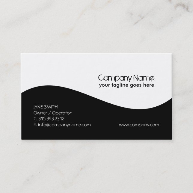 Clean & Modern Business Card (Front)