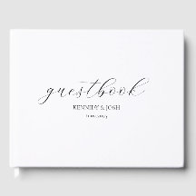 Clean & Modern Wedding Guest Book