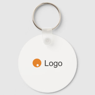 Clean Monochrome Corporate Key Ring