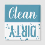 Clean or Dirty | Blue Kitchen Dishwasher Magnet<br><div class="desc">Let your family know if the dishwasher has been done with this reversable clean or dirty magnet. This blue dishwasher magnet comes in different colours to suit your kitchen design.</div>