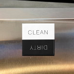 Clean or Dirty Dishwasher Magnet<br><div class="desc">Are they dishes clean or dirty? Let everyone know the status of your plates, bowls, utensils, and other dishwasher items by using this dishwasher magnet. Help your household know when the dishes are ready to be unloaded or when they need to be washed with this clean or dirty sign indicator...</div>