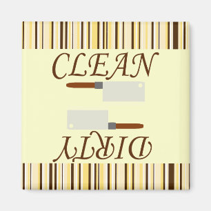 Clean or Dirty Kitchen Dishwasher Magnet