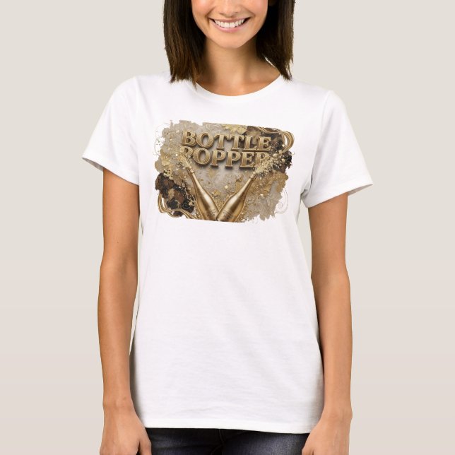 Clean Orange BOTTLE POPPER Quote Shirt (Front)
