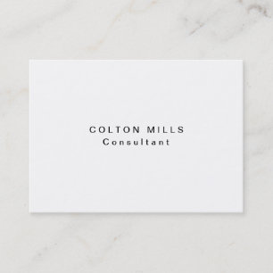 Clean Original Black White Handwriting Minimalist Business Card