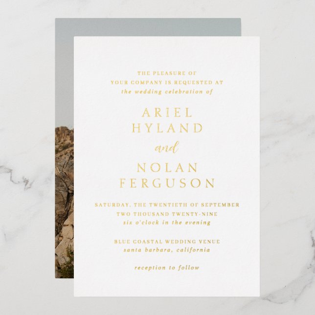 Clean Photo Modern Wedding (Front/Back)