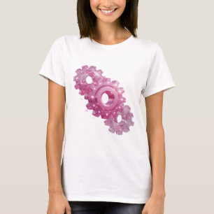 Clean Pink PINK GLITTER GEAR ICONS Custom Tee