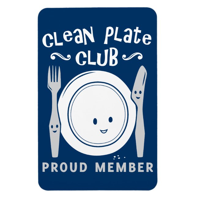 Clean Plate Club Magnet (Vertical)