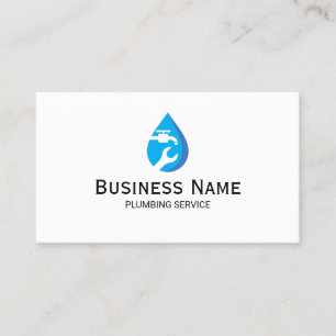 Clean Plumber / Electrician (Generic) Business Card