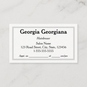 Clean & Professional, With Triple-Line Border Business Card