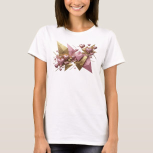 Clean Red ABSTRACT ART Wearable Art T-Shirt
