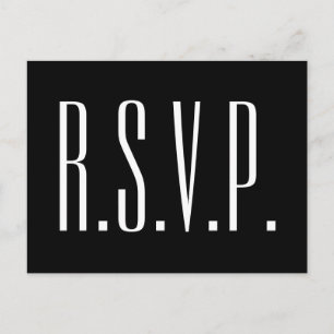 Clean RSVP Postcard