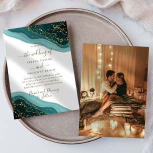 Clean Script Minimal Beautiful Wedding Invitation