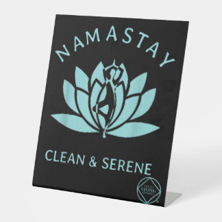 Clean & Serene Yoga Narcotics Anonymous Pedestal Sign