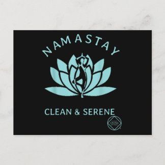 Clean & Serene Yoga Narcotics Anonymous Postcard