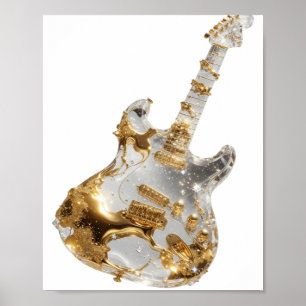 Clean Silver ABSTRACT ART Art Print