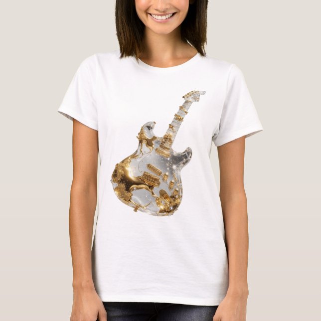 Clean Silver ABSTRACT ART Art Print T-Shirt (Front)
