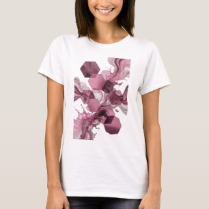 Clean Silver ABSTRACT ART Wearable Art T-Shirt