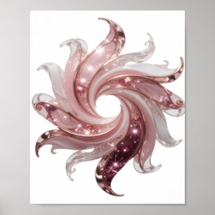 Clean Silver GLOWING STAR Print