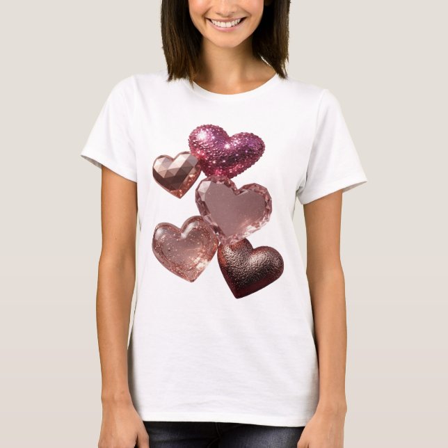 Clean Silver HEARTS OF LOVE Tee (Front)