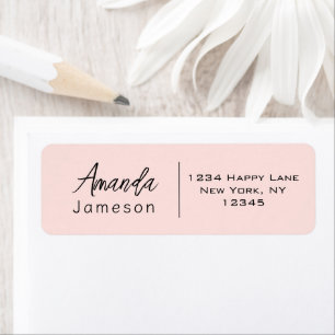 Clean Simple Minimal Informal Casual Blush Pink