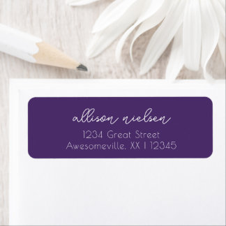 Clean Simple Minimal Informal Casual Dark Purple