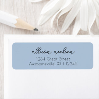 Clean Simple Minimal Informal Casual Light Blue