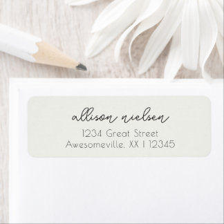 Clean Simple Minimal Informal Casual Off White