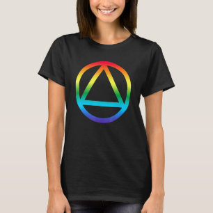 Clean Sober Lesbian Recovery Aa Na Sobriety Lgbt G T-Shirt