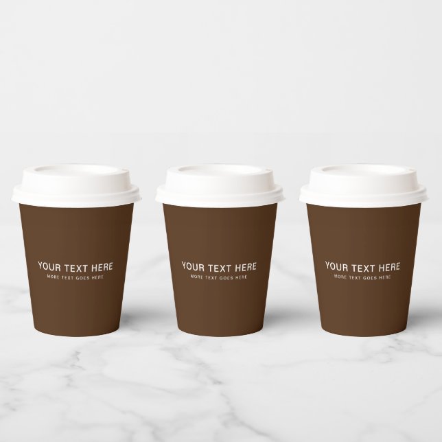 Clean Stylish Business Company Corporate Event Paper Cups (Multi)
