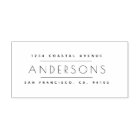 Clean Super Minimalist Return Address Stamp