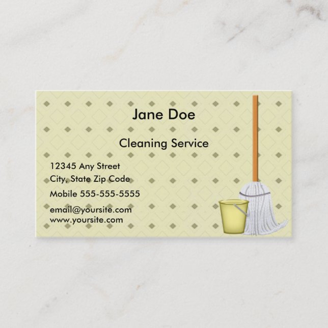 Clean Up Business Card (Front)