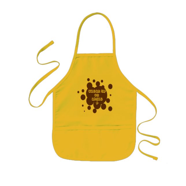 Clean up on aisle 4 kids apron (Front)