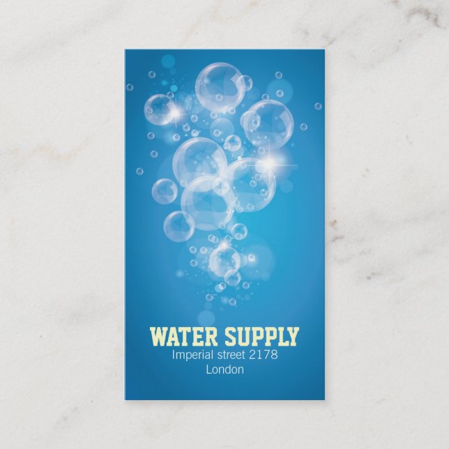 clean water business card (Front)