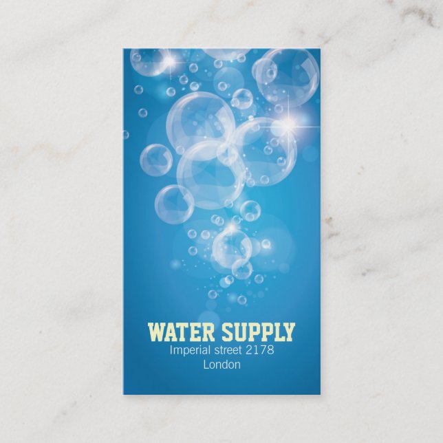 clean water business card (Front)