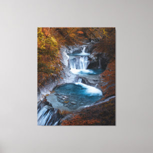 Clean Water Fall Stream Fantasy Landscape Canvas Print