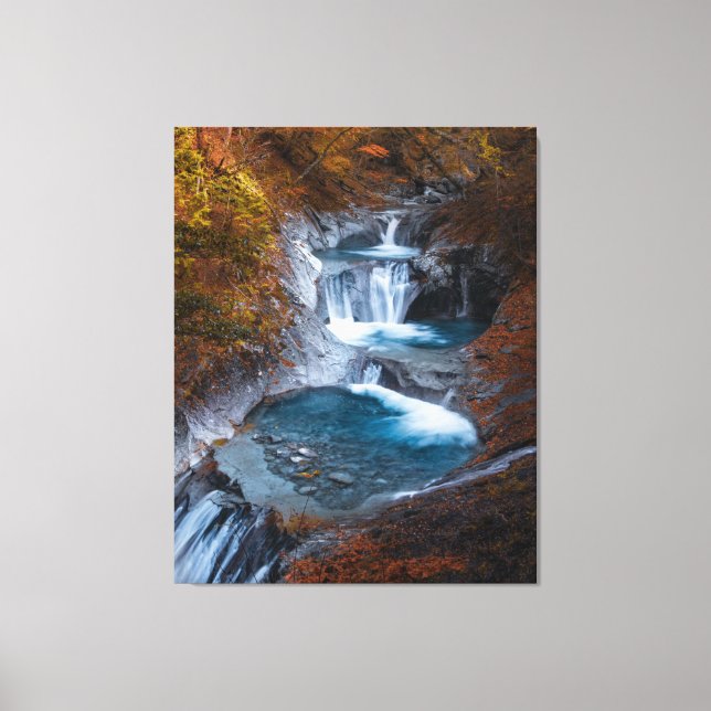 Clean Water Fall Stream Fantasy Landscape  Canvas Print (Front)