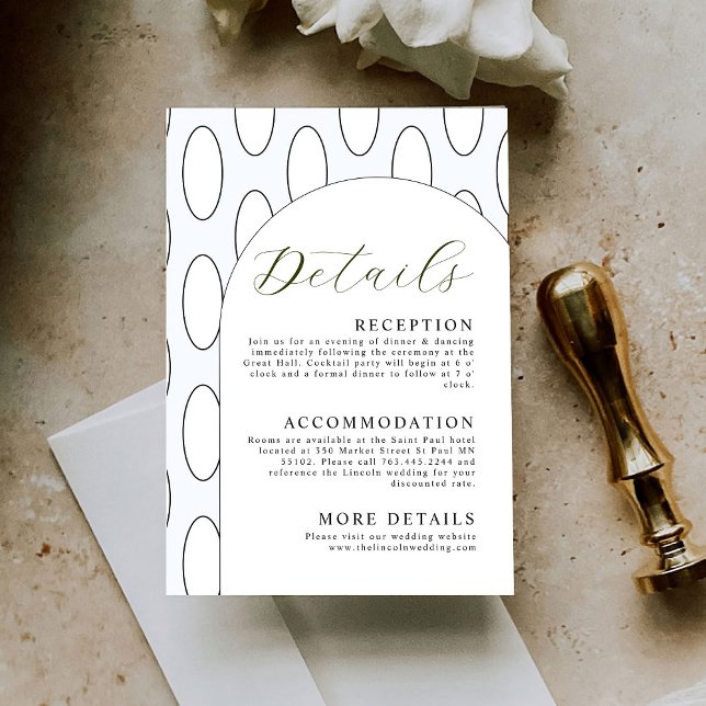 Clean Wedding Details Enclosure Card (Creator Uploaded)