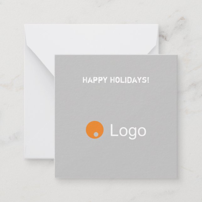 Clean White and Grey Corporate QR Code Card (Front)