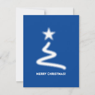 Clean White Corporate QR Code Christmas Tree Holiday Card