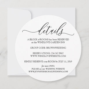 Clean White Details Simple Wedding photo Invitation