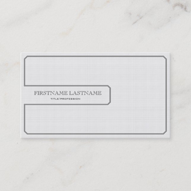 Clean White General Business Card (Front)