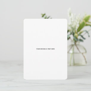 Clean White Minimalist Proposal Thank You Card