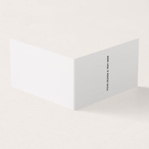 Clean White Minimalist Teacher Thank You Card