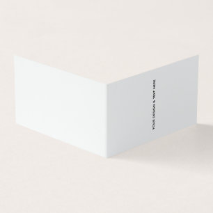 Clean White Minimalist Teacher Thank You Card
