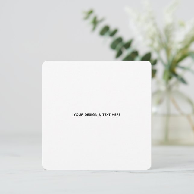 Clean White Minimalist Uncle Appreciation Card (Standing Front)