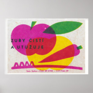 Clean Your Teeth - Matchbox Print - Aesthetic Wall