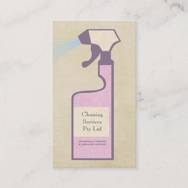 Cleaner Cleaning Service Business Profile Card (Front)